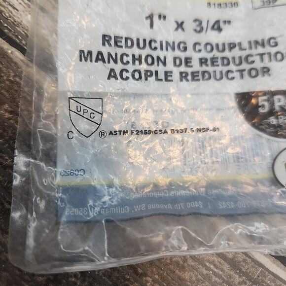 SharkBite 1"x3/4" Reducing Coupling 5Pieces 3Pack [102] - Picture 6 of 14